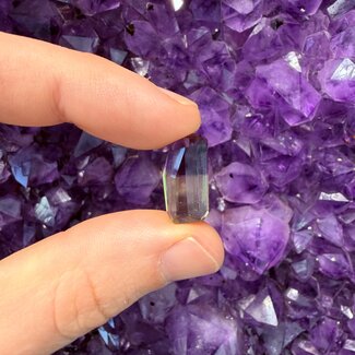 Ametrine Faceted Nugget - Tumbled