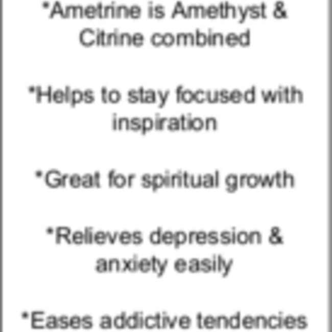 Ametrine Faceted Nugget - Tumbled