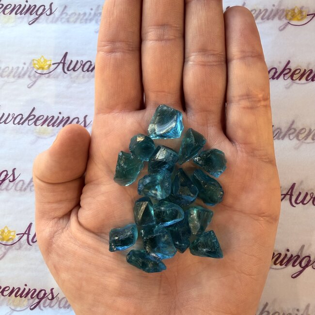 London Blue Topaz - Rough Raw Natural