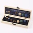 Solar System Set & 9 Planet Wooden Display Set Kit - Natural Crystals