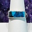 Shattuckite Mens Ring-Size 9 Rectangle Flush Sterling Silver