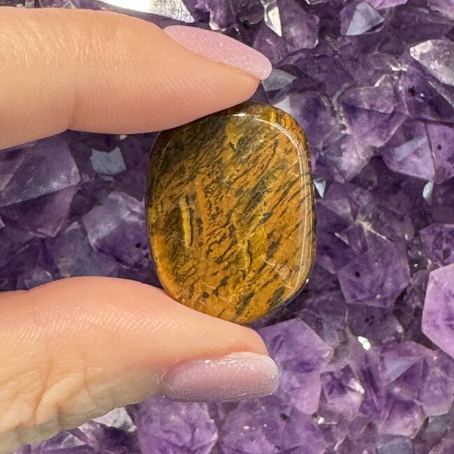 Tiger Iron (Mugglestone Muggle Stone) Flat Stone - Mini Slice Slab