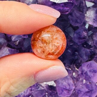 Fire Quartz (Red Hematoid Ferruginous) Sphere Orbs - 10-15mm Mini
