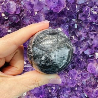 Iolite (Water Sapphire) Sphere Orb - 50mm