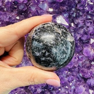 Iolite (Water Sapphire) Sphere Orb - 55mm