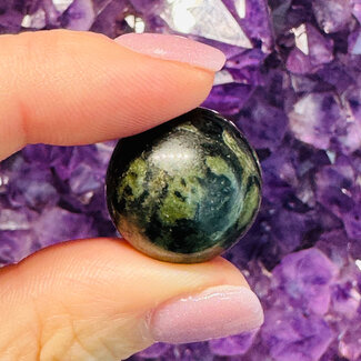 Crocodile (Kambaba) Jasper (Green Stromatolite) Sphere Orb - 20mm