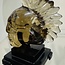 Spinning Smoky (Smokey) Citrine Mohawk Skull on Stand 4”x5.5" Specimen