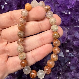 Thousand Layer Lodolite Quartz Bracelets - 8mm