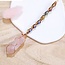 Rose Quartz Hexagonal Pillar Scepters - Double Terminated - Copper Wire Wrapped Multi Colored Jewels Magic Wand Ornament