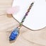 Lapis Lazuli Hexagonal Pillar Scepters - Double Terminated - Copper Wire Wrapped Multi Colored Jewels Magic Wand Ornament