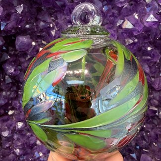 Small Witch Ball "Sentinel" Iridized - 4"x4"x4"