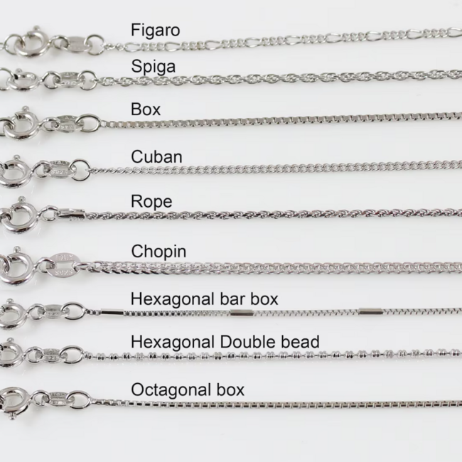 Necklaces - 20" Snake Chain (Silver Plated) Lobster Clasp - Pendants