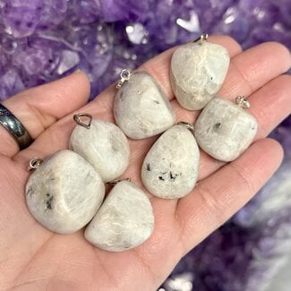 Rainbow Moonstone Pendants - Tumbled