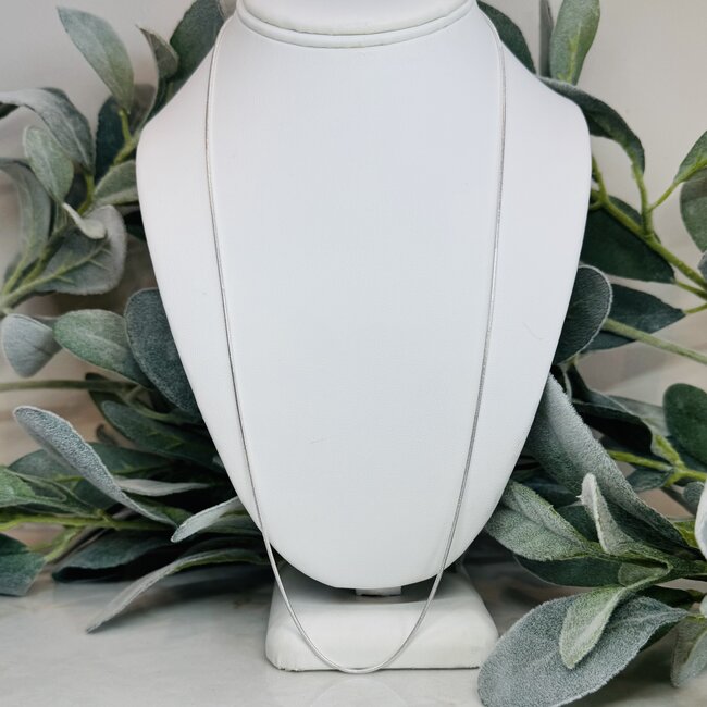 Necklaces - 24" Snake Chain (Silver Plated) Lobster Clasp - Pendants