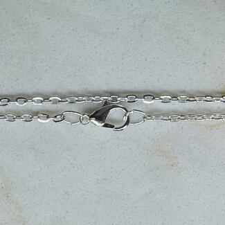 Necklaces - 24" Link Cable Chain (Silver Plated) Lobster Clasp - Pendants