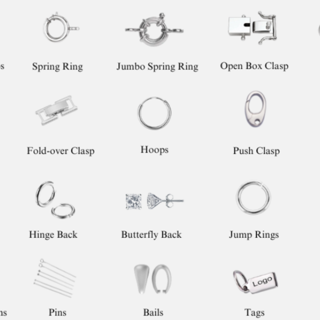 Necklaces - 24" Link Cable Chain (Silver Plated) Lobster Clasp - Pendants