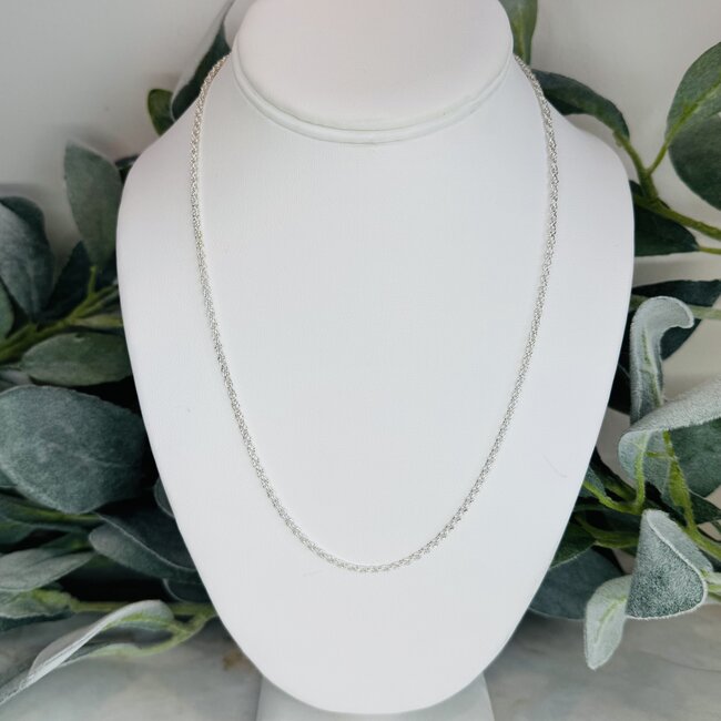 Necklaces - 18" Link Cable Chain (Silver Plated) - Pendants