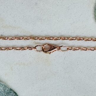 Necklaces - 24" Chain Link Rose Gold Lobster Clasp - Pendants