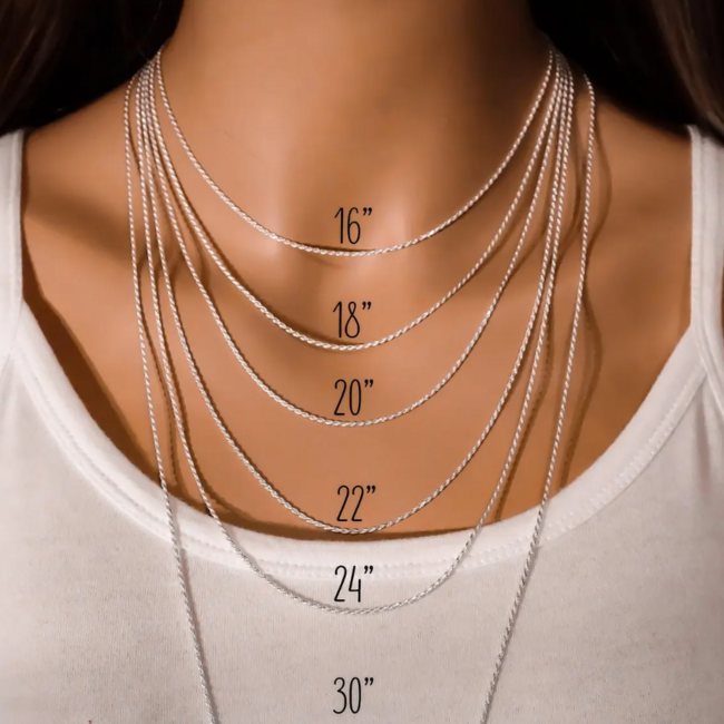 Necklaces - 18" Triple Three 3 Strand Dainty Link Chain (Silver Plated) Lobster Claw - Pendants