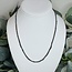 Necklaces - 18" Triple Three 3 Strand Dainty Link Chain Gunmetal Black (Stainless Steel) Lobster Clasp - Pendants