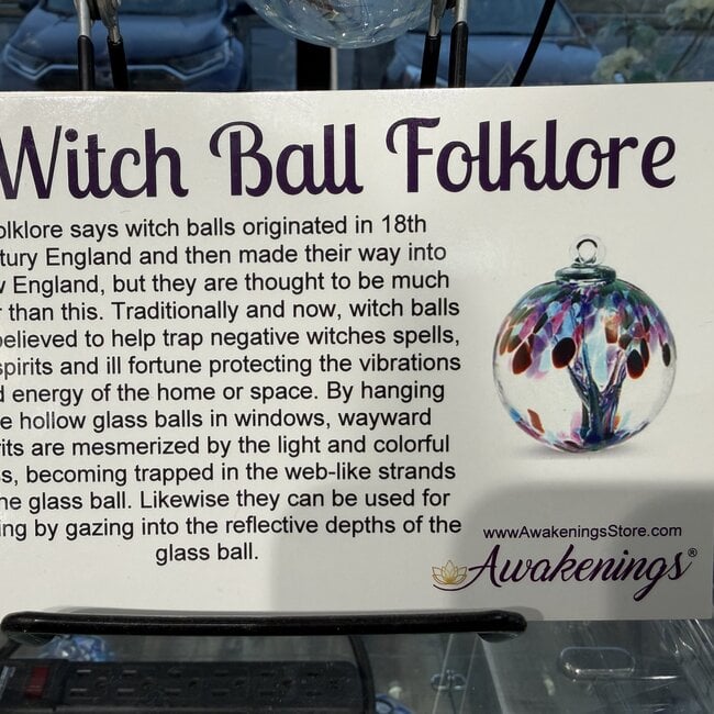 Small Witch Ball Bloom Iridized - 4"x4"x4"