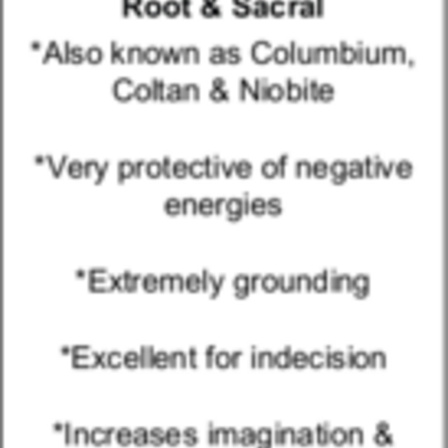 Columbite Tantalite (Coltan Niobite) - Tumbled