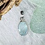 Aquamarine Pendants - #1 Oval Faceted Double Bezel Set - Sterling Silver