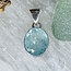 Aquamarine Pendants - #3 Oval Faceted Bezel Set - Sterling Silver