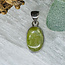 Green Kyanite Pendants - Oval Double Bezel Set - Sterling Silver