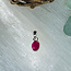 Ruby Pendants (AAA Grade)  - Oval Faceted Bezel Set - Sterling Silver