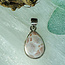 Pink Natrolite (Rhodatrolite Thomsonite Pink Larimar) Pendants - Teardrop Pear Double Bezel Set - Sterling Silver