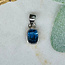 Blue Kyanite Pendants - Rectangle Faceted Bezel Set - Sterling Silver