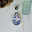 Lavender Purple Quartz Pendants - Teardrop Pear Faceted Bezel Set - Sterling Silver