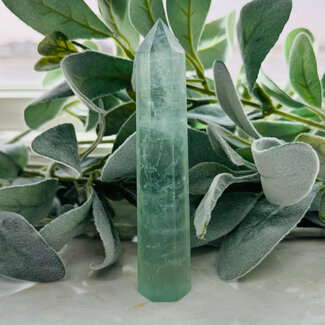 Green Fluorite Tower Point Generator - Large (5") Baja Baha Blast