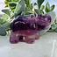 Pink Fluorite Elephants - 3.5" Long Specimen Carving Figurine