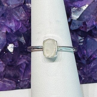 Phenakite (Phenacite) Crystal Ring - Size 6 - 1.81 grams - Sterling Silver