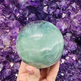 Rainbow Fluorite Sphere Orb - 80mm