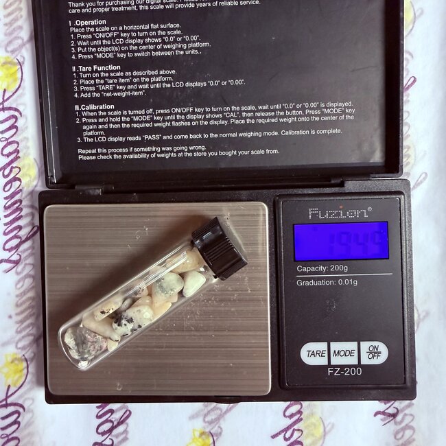 Tugtupite Tumbled Vial - 19.49 grams