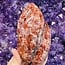 Fire Quartz (Red Hematoid) Flame Twist Carving 5"
