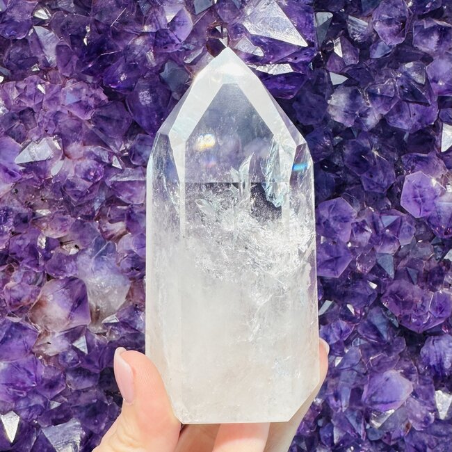 Clear (Crystal) Quartz Towers - Large Rainbows (4-6)