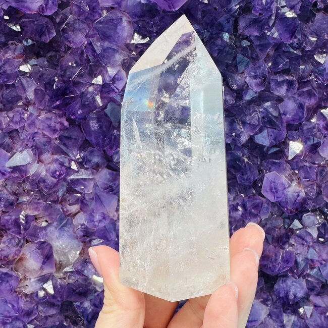 Clear (Crystal) Quartz Towers - Large Rainbows (4-6)