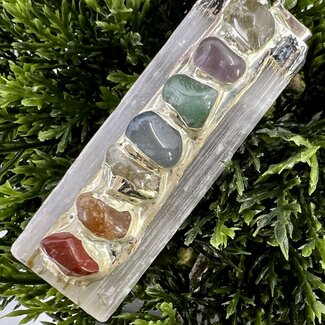 Selenite & Chakra Blade - Pendants -2"