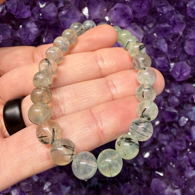 Green Prehnite (AAA Grade) Bracelets - 8mm