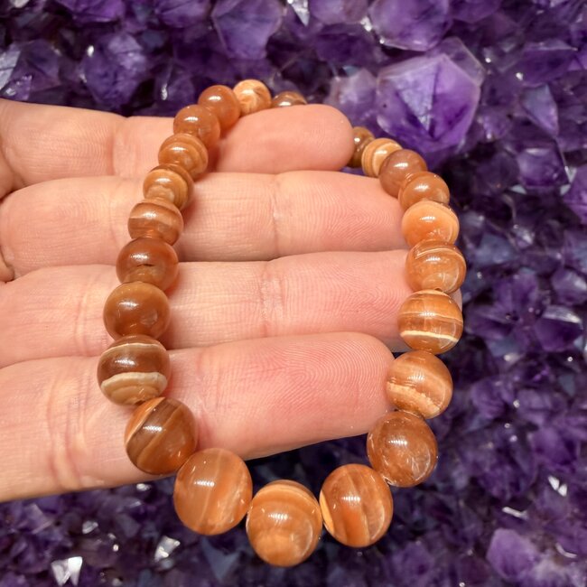 Honey Brown Rhodochrosite (AAA Grade) Bracelets - 8mm
