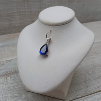 Tanzanite (Lab Made) Small Teardrop Pendant – 10mm x 14mm