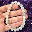 Chatoyant White Moonstone (AAA Grade) Bracelets - 8mm