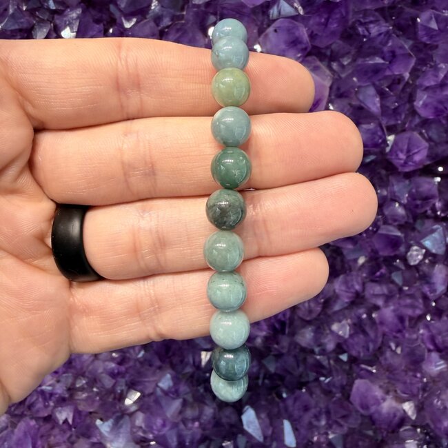 Burmese Green Jade (AAA Grade) Bracelets - 8mm