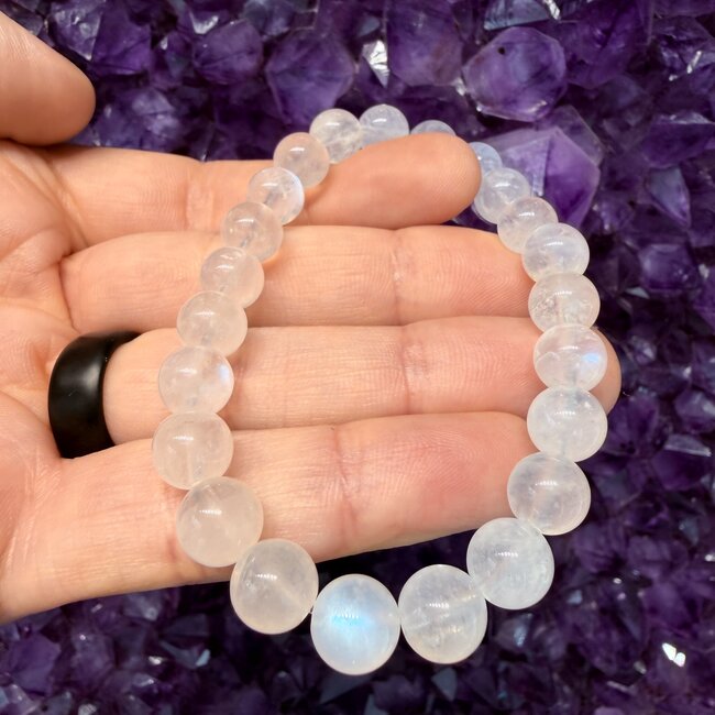 Rainbow Moonstone (AAA Grade) Bracelets - 8mm