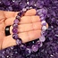 Chevron Amethyst (AAA Grade) Bracelets - 8mm