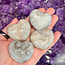 Agate Grey (Gray) Puffy Hearts - Medium 1.5 -2"